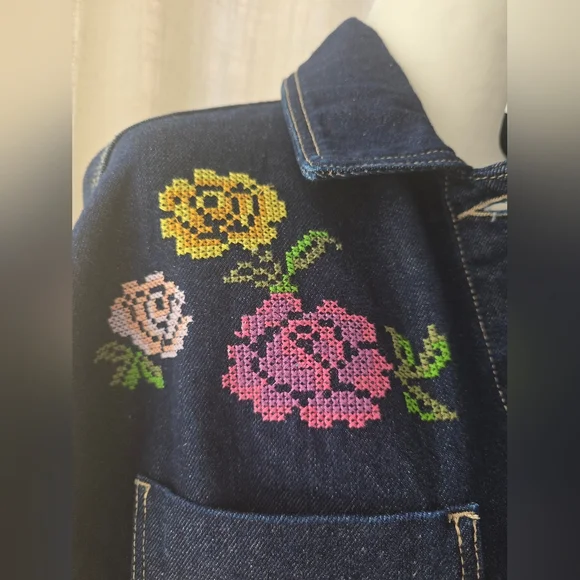 NWOT WTF Madison City Embroidered Jacket By Free People - Picture 4 of 8
